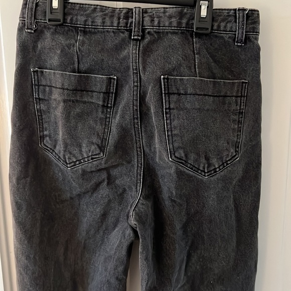 Oak + Fort Black Denim Jeans Sz M EUC - Picture 3 of 4